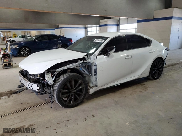 2021 Lexus IS with VIN JTHGZ1B2XM5041008, listed as a Copart auction lot 49146365 with 44,926 mi miles and Salvage Title. Bid and sale history available at carsss.com. Image 1.