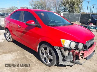 2014 Chevrolet Sonic LTZ with VIN 1G1JE5SH8E4125424, listed as a IAAI auction lot 41649065 with 161,914 mi miles. Bid and sale history available at carsss.com. Image 1.