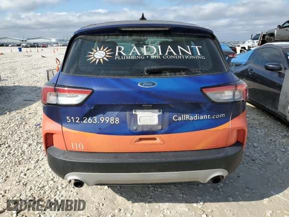 2020 Ford Escape S with VIN 1FMCU0F62LUA76292, listed as a Copart auction lot 43307115 with 70,029 mi miles and Salvage Title. Bid and sale history available at carsss.com. Image 6.