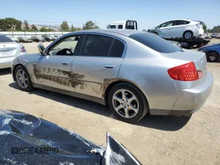2003 Infiniti G35 w/Leather with VIN JNKCV51E03M001439, listed as a Copart auction lot 59347455 with 123,084 mi miles and Salvage title. Bid and sale history available at DreamBid. Image 2.