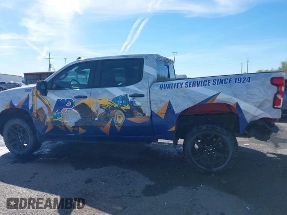 2023 Chevrolet Silverado 1500 LT Trail Boss with VIN 3GCUDFED3PG197885, listed as a IAAI auction lot 41733427 with 64,911 mi miles and . Bid and sale history available at DreamBid. Image 14.