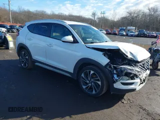 2019 Hyundai Tucson Ultimate with VIN KM8J3CAL3KU892709, listed as a IAAI auction lot 41216616 with 86,026 mi miles. Bid and sale history available at carsss.com. Image 1.
