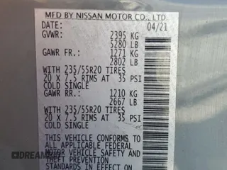 2021 Nissan Murano SL with VIN 5N1AZ2CS1MC128637, listed as a Copart auction lot 42364095 with 157,269 mi miles and Salvage Title. Bid and sale history available at DreamBid. Image 16.