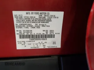 2015 Ford Taurus SEL with VIN 1FAHP2E83FG143653, listed as a Copart auction lot 59280645 with 77,048 mi miles and Salvage title. Bid and sale history available at DreamBid. Image 12.