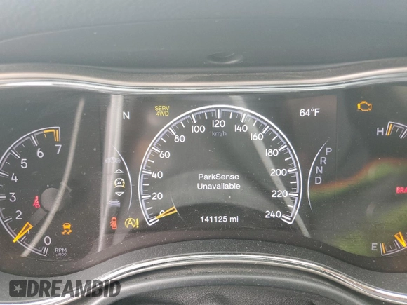 2016 Jeep Grand Cherokee Limited 75th Anniversary with VIN 1C4RJFBG3GC311867, listed as a Copart auction lot 50824975 with 141,125 mi miles and Salvage Title. Bid and sale history available at DreamBid. Image 9.