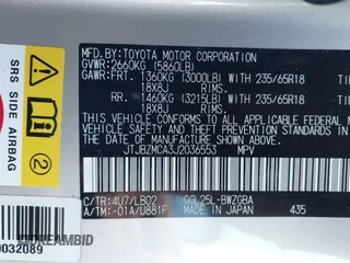 2018 Lexus RX 350 z VIN JTJBZMCA3J2036553, wystawiony jako IAAI lot #41248652 z przebiegiem 58 757 mil mil oraz . Historia ofert i sprzedaży dostępna na DreamBid. Obrazek 9.