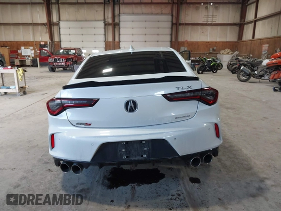 2023 Acura TLX Type S with VIN 19UUB7F95PA002147, listed as a IAAI auction lot 41860522 with 11,747 mi miles and . Bid and sale history available at DreamBid. Image 16.