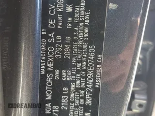 2019 Kia Forte LXS with VIN 3KPF24AD9KE074606, listed as a Copart auction lot 52826035 with 63,675 mi miles and Salvage title. Bid and sale history available at DreamBid. Image 13.
