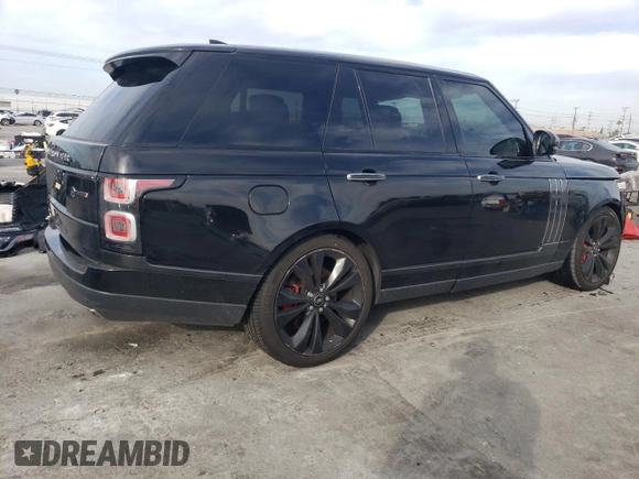 2020 Land Rover Range Rover SV Autobiography Dynamic with VIN SALGW2REXLA580744, listed as a Copart auction lot 49013945 with 47,176 mi miles and Salvage title. Bid and sale history available at DreamBid. Image 3.