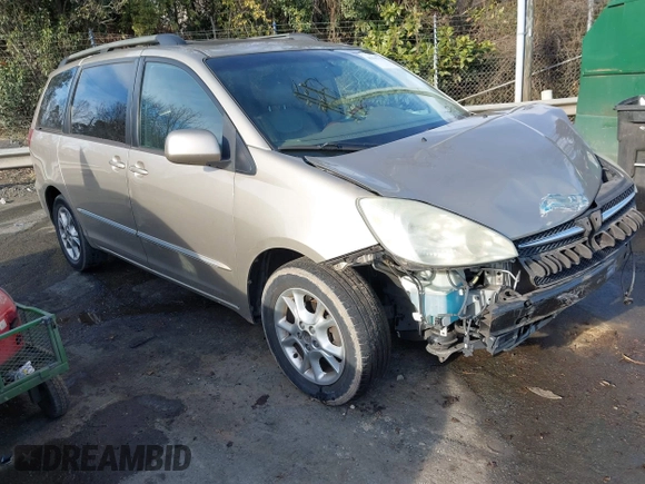 2005 Toyota Sienna XLE with VIN 5TDZA22C35S304998, listed as a IAAI auction lot 41595712 with 179,646 mi miles and . Bid and sale history available at DreamBid. Image 1.