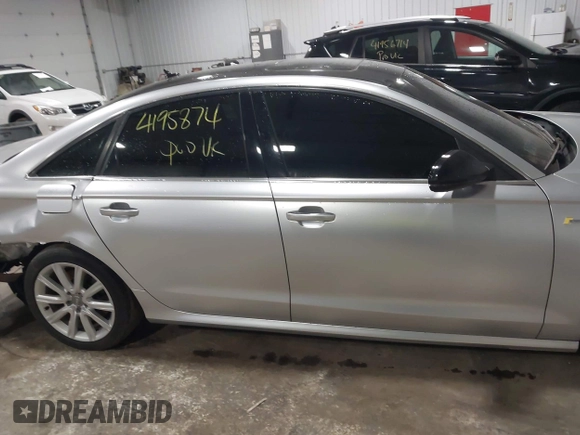 2013 Audi A6 3.0T Prestige with VIN WAUHGAFC9DN099395, listed as a IAAI auction lot 41958743 with 123,000 mi miles. Bid and sale history available at carsss.com. Image 13.