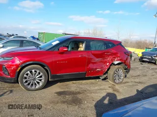2022 Chevrolet Blazer Premier with VIN 3GNKBLR40NS163877, listed as a IAAI auction lot 41249191 with 22,235 mi miles and . Bid and sale history available at DreamBid. Image 15.