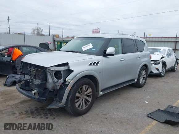2017 Infiniti QX80 with VIN JN8AZ2NEXH9157802, listed as a IAAI auction lot 41382802 with 126,726 mi miles and . Bid and sale history available at DreamBid. Image 18.