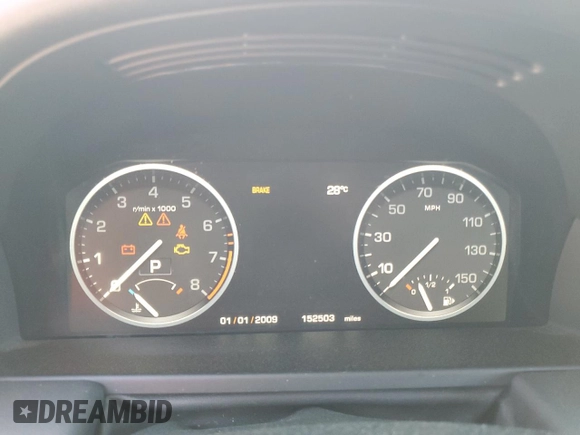 2012 Land Rover Range Rover HSE Lux with VIN SALMF1D44CA388182, listed as a Copart auction lot 49633695 with 152,503 mi miles and Clean title. Bid and sale history available at DreamBid. Image 9.