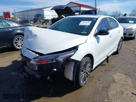 2023 Kia Forte GT with VIN 3KPF44AC4PE540371, listed as a IAAI auction lot 41810840 with 32,031 mi miles and . Bid and sale history available at carsss.com. Image 2.