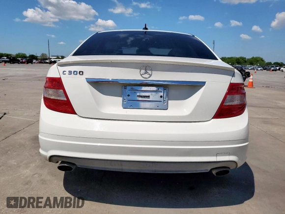 2011 Mercedes-Benz C with VIN WDDGF5EB2BA473745, listed as a Copart auction lot 53893375 with 107,094 mi miles and Salvage Title. Bid and sale history available at carsss.com. Image 6.