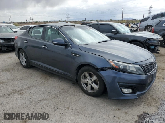 2015 Kia Optima LX with VIN KNAGM4A70F5562835, listed as a Copart auction lot 55532665 with 159,110 mi miles and Clean Title. Bid and sale history available at DreamBid. Image 4.