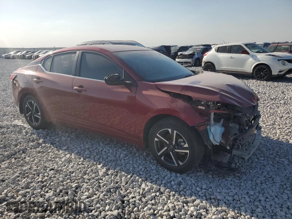 2024 Nissan Sentra SV with VIN 3N1AB8CV4RY323025, listed as a Copart auction lot 50969975 with 12,049 mi miles and Salvage Title. Bid and sale history available at DreamBid. Image 4.