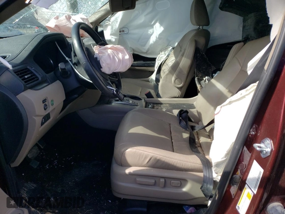 2021 Honda Pilot EX-L with VIN 5FNYF6H5XMB083268, listed as a Copart auction lot 46654345 with 43,273 mi miles and Salvage title. Bid and sale history available at DreamBid. Image 7.