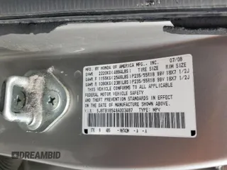 2009 Acura RDX Technology with VIN 5J8TB18549A003487, listed as a Copart auction lot 59742325 with 120,394 mi miles and Salvage title. Bid and sale history available at DreamBid. Image 13.