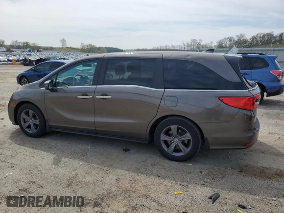 2021 Honda Odyssey EX z VIN 5FNRL6H5XMB019406, wystawiony jako Copart lot #54990945 z przebiegiem 77 941 mil mil oraz Szkoda całkowita • Salvage title. Historia ofert i sprzedaży dostępna na DreamBid. Obrazek 2.