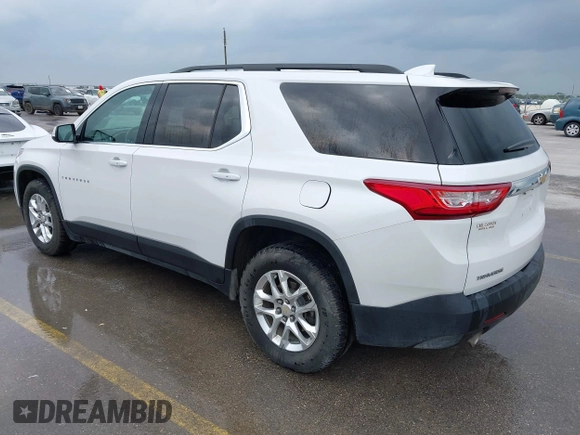 2020 Chevrolet Traverse LT Cloth z VIN 1GNERGKW3LJ127398, wystawiony jako IAAI lot #42161330 z przebiegiem 96 140 mil mil oraz . Historia ofert i sprzedaży dostępna na DreamBid. Obrazek 3.