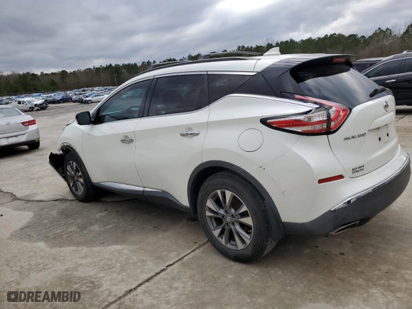 2017 Nissan Murano SL with VIN 5N1AZ2MGXHN107452, listed as a Copart auction lot 87173484 with 54,751 mi miles and Salvage Title. Bid and sale history available at carsss.com. Image 2.