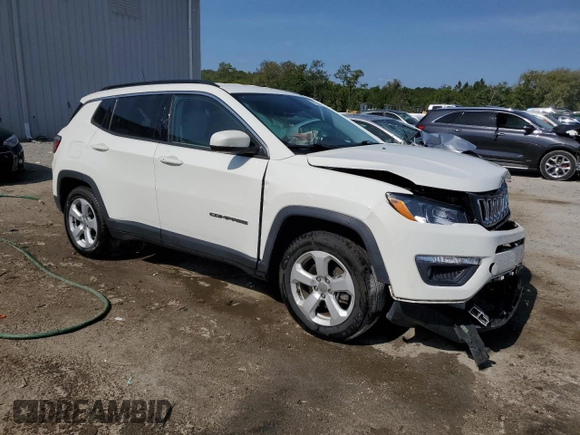 2021 Jeep Compass Altitude with VIN 3C4NJCBB7MT510177, listed as a Copart auction lot 55728605 with 62,197 mi miles and Non repairable. Bid and sale history available at DreamBid. Image 4.