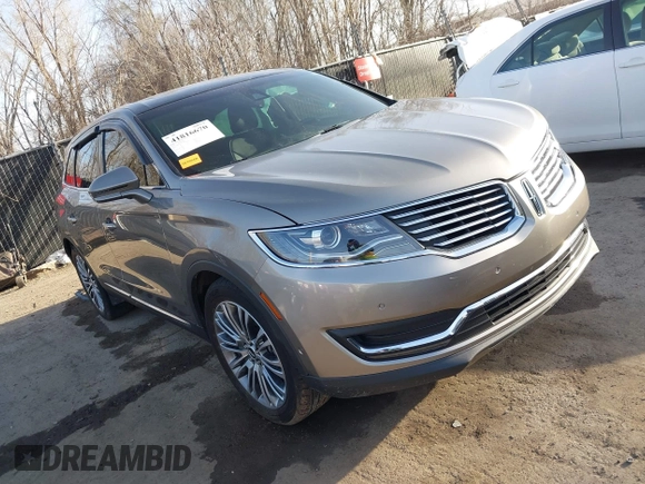 2016 Lincoln MKX Reserve with VIN 2LMPJ6LR5GBL84004, listed as a IAAI auction lot 41816670 with 55,199 mi miles. Bid and sale history available at carsss.com. Image 1.