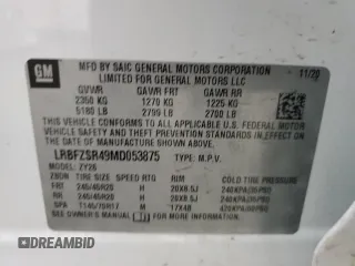 2021 Buick Envision Avenir with VIN LRBFZSR49MD053875, listed as a Copart auction lot 85765554 with Not Provided miles and Salvage Title. Bid and sale history available at carsss.com. Image 13.