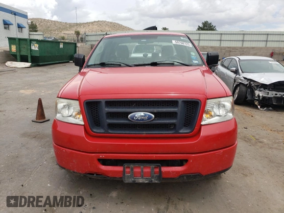 2008 Ford F-150 STX with VIN 1FTRX12W38FA65220, listed as a Copart auction lot 59760725 with 147,469 mi miles and Salvage title. Bid and sale history available at DreamBid. Image 5.
