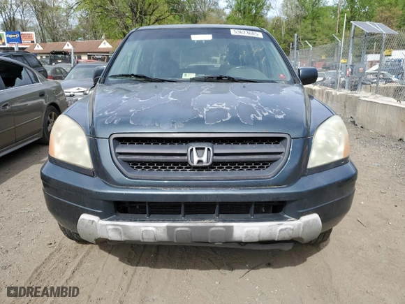 2003 Honda Pilot EX with VIN 2HKYF18723H567682, listed as a Copart auction lot 53623685 with 319,628 mi miles and Salvage Title. Bid and sale history available at carsss.com. Image 5.
