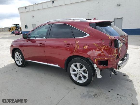 2012 Lexus RX 350 with VIN 2T2BK1BA4CC144896, listed as a Copart auction lot 51854125 with 66,966 mi miles and Salvage Title. Bid and sale history available at carsss.com. Image 2.