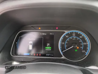 2024 Nissan LEAF S with VIN 1N4AZ1BV5RC555956, listed as a Copart auction lot 60755845 with 9,587 mi miles and Salvage title. Bid and sale history available at DreamBid. Image 9.