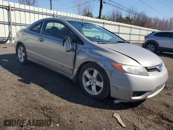 2008 Honda Civic Cpe EX-L with VIN 2HGFG12918H563672, listed as a Copart auction lot 51579475 with 184,584 mi miles and Salvage Title. Bid and sale history available at carsss.com. Image 4.