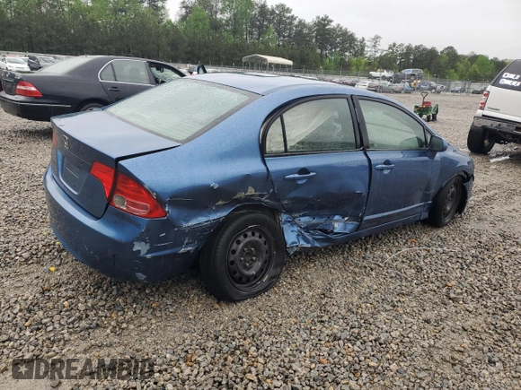 2008 Honda Civic LX with VIN 1HGFA16548L070371, listed as a Copart auction lot 50827495 with 218,270 mi miles and Salvage Title. Bid and sale history available at DreamBid. Image 3.