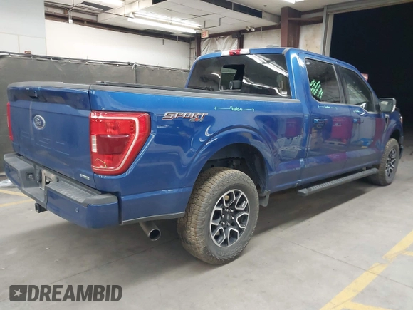 2022 Ford F-150 XL with VIN 1FTFW1E82NKE39483, listed as a IAAI auction lot 42591423 with 51,701 mi miles and . Bid and sale history available at DreamBid. Image 4.