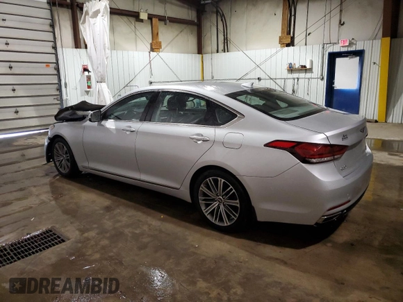 2019 Genesis G80 3.8L with VIN KMTFN4JE8KU309774, listed as a Copart auction lot 87968845 with 32,621 mi miles and Salvage Title. Bid and sale history available at DreamBid. Image 2.