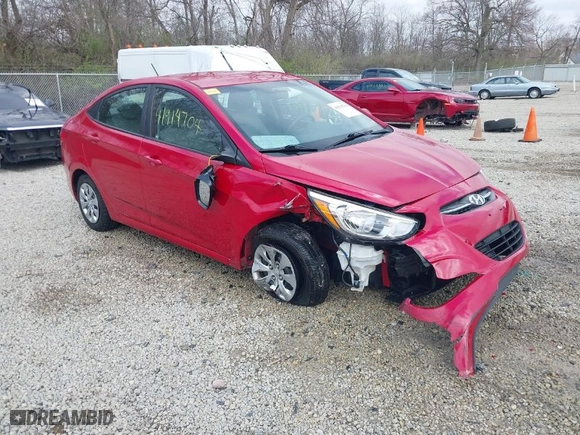 2016 Hyundai Accent SE with VIN KMHCT4AE8GU136042, listed as a IAAI auction lot 41914704 with 72,022 mi miles. Bid and sale history available at carsss.com. Image 1.