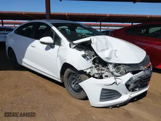 2019 Chevrolet Cruze LS with VIN 1G1BC5SM8K7147845, listed as a IAAI auction lot 41765478 with 155,518 mi miles. Bid and sale history available at carsss.com. Image 1.