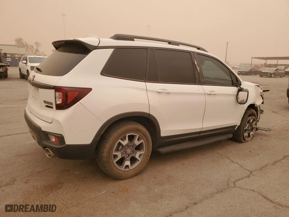 2022 Honda Passport TrailSport with VIN 5FNYF8H67NB008548, listed as a Copart auction lot 49726835 with 38,322 mi miles and Salvage Title. Bid and sale history available at carsss.com. Image 3.