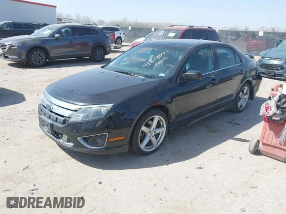 2010 Ford Fusion SPORT with VIN 3FAHP0KC3AR193368, listed as a IAAI auction lot 41819046 with 174,057 mi miles. Bid and sale history available at carsss.com. Image 2.