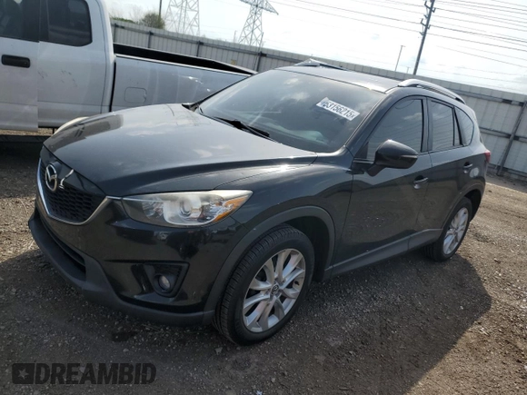 2015 Mazda CX-5 Grand Touring with VIN JM3KE4DY9F0516357, listed as a Copart auction lot 53156215 with 118,621 mi miles and Salvage Title. Bid and sale history available at DreamBid. Image 1.