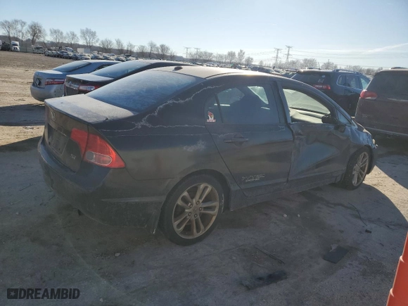 2008 Honda Civic Sdn Si with VIN 2HGFA55568H708691, listed as a Copart auction lot 43276455 with 267,770 mi miles and Clean Title. Bid and sale history available at carsss.com. Image 3.