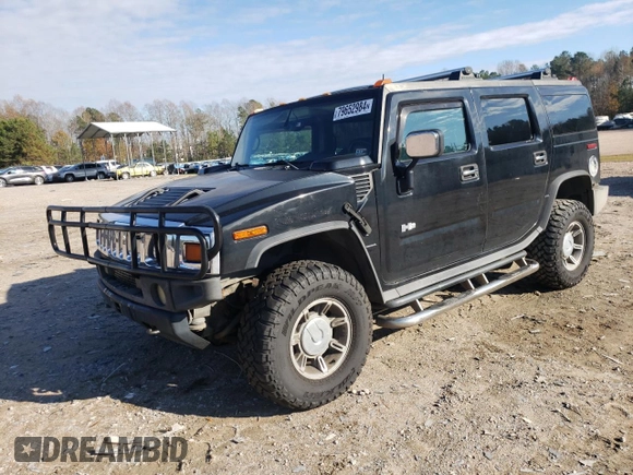 2003 Hummer H2 with VIN 5GRGN23U93H143561, listed as a Copart auction lot 79652984 with 247,206 mi miles and Clean Title. Bid and sale history available at carsss.com. Image 1.
