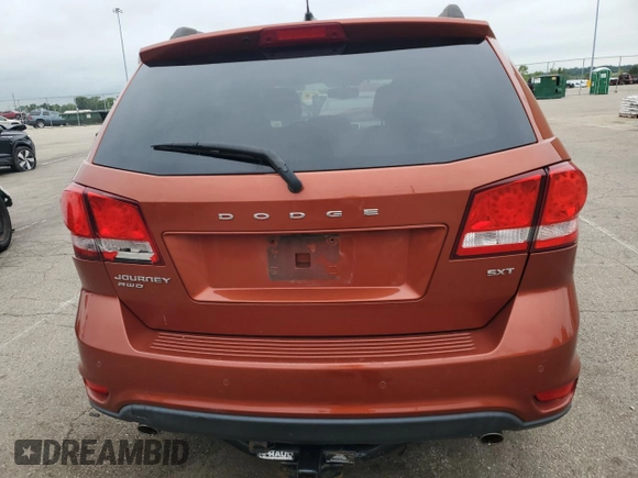 2012 Dodge Journey SXT with VIN 3C4PDDBG1CT241674, listed as a Copart auction lot 65224625 with 205,143 mi miles and Salvage title. Bid and sale history available at DreamBid. Image 6.