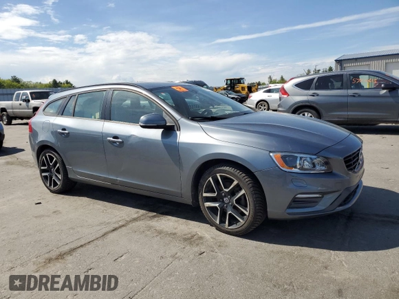 2018 Volvo V60 Dynamic with VIN YV140MEL2J2379191, listed as a Copart auction lot 56674385 with Not provided miles and Salvage title. Bid and sale history available at DreamBid. Image 4.