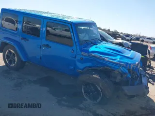 2014 Jeep Wrangler Unlimited Sahara with VIN 1C4HJWEG1EL188445, listed as a IAAI auction lot 41654579 with 79,948 mi miles. Bid and sale history available at carsss.com. Image 1.