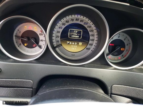 2012 Mercedes-Benz C-Class C 250 Sport with VIN WDDGF4HB0CR213126, listed as a Copart auction lot 53844075 with 109,584 mi miles and Clean Title. Bid and sale history available at carsss.com. Image 9.
