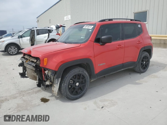 2020 Jeep Renegade Sport with VIN ZACNJAAB2LPL52923, listed as a Copart auction lot 48816875 with 32,377 mi miles and Salvage Title. Bid and sale history available at carsss.com. Image 1.